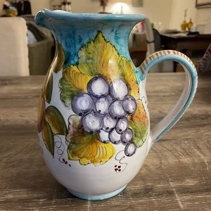 Pottery Pitcher by Ravello - Signed